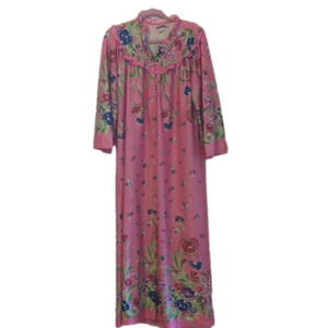 Vintage 60s Pink Floral Ruffle Nightgown Maxi – Charisma by Jonathan